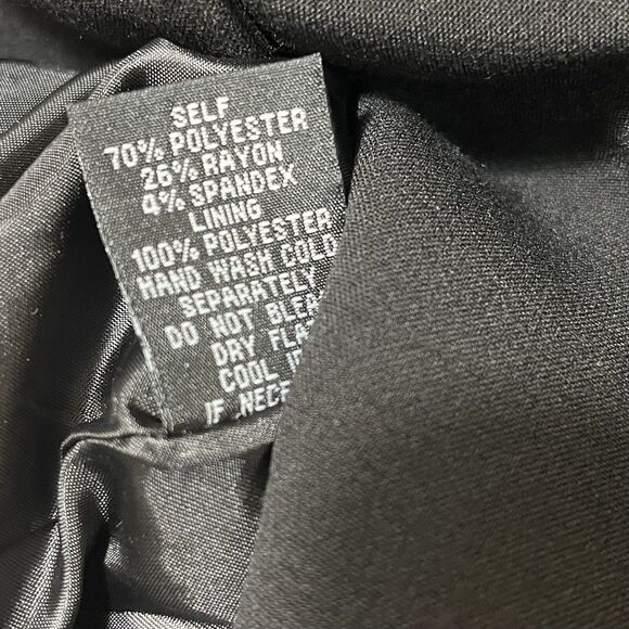 Lapis Black Peacoat Jacket, Womens Size XL, Academia, Oversized Buttons, Pockets - Picture 3 of 6